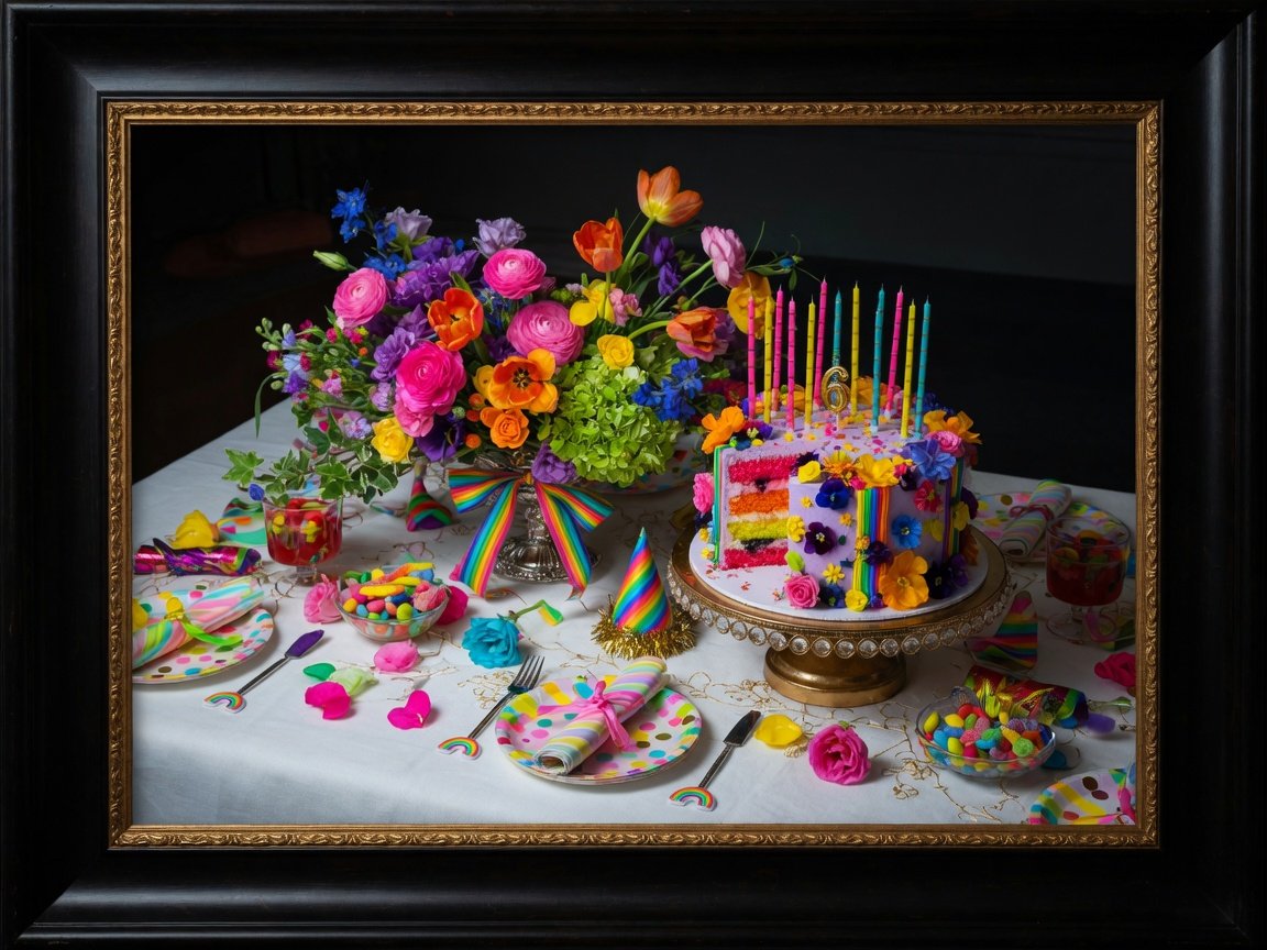 Children’s celebration table, demo still